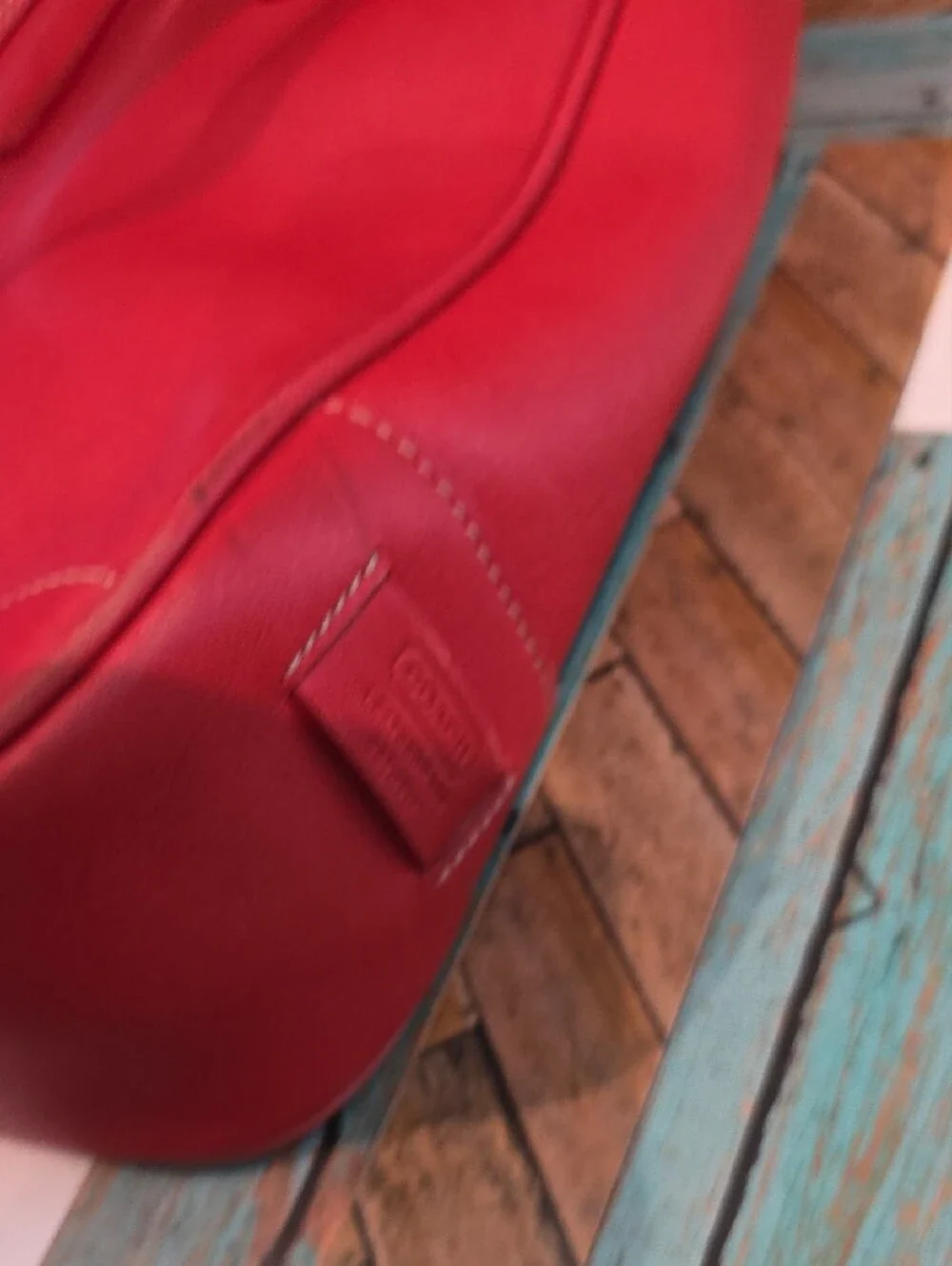 Coach Red Vintage Lunch Tote